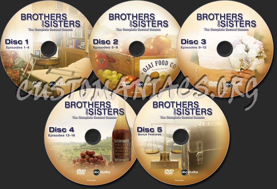Brothers and Sisters Season 2 dvd label