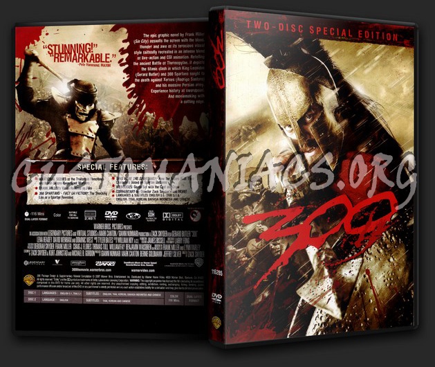 300 2-disc edition dvd cover