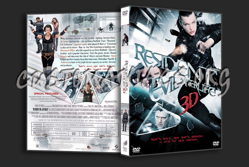 Resident Evil: Afterlife dvd cover