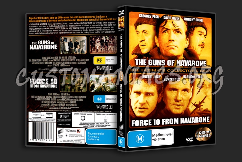 The Guns Of Navarone / Force 10 From Navarone dvd cover