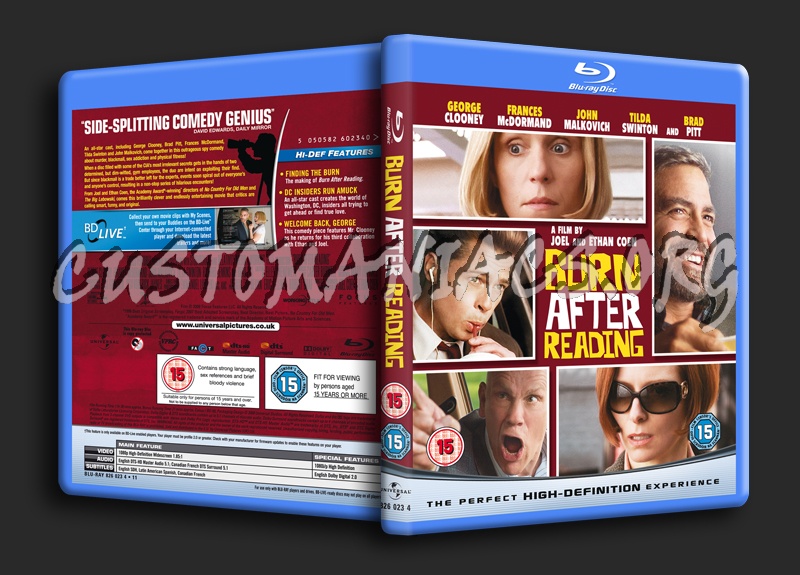 Burn After Reading blu-ray cover