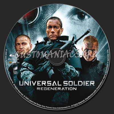 Universal Soldier: Regeneration blu-ray label