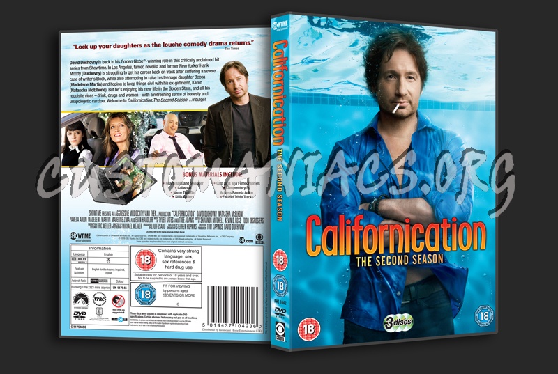 Californication Season 2 dvd cover