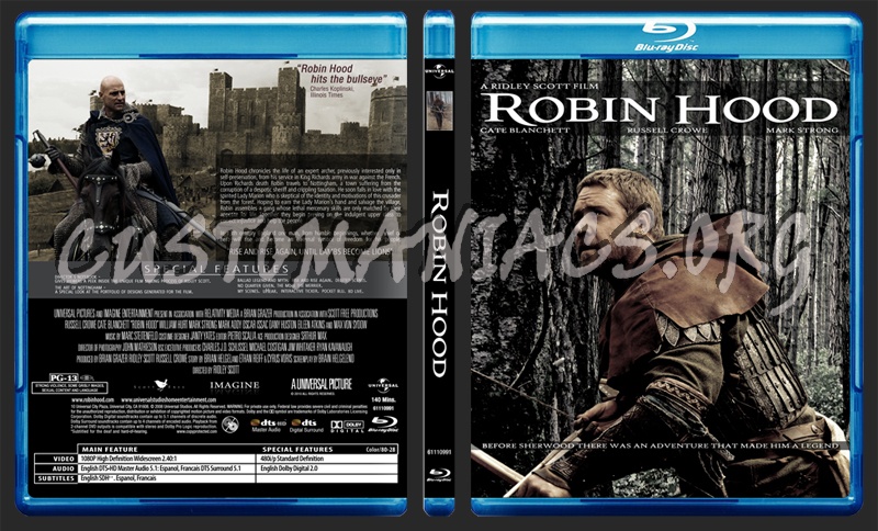 Robin Hood (2010) blu-ray cover