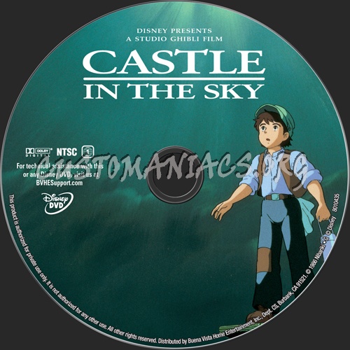 Castle in the Sky dvd label