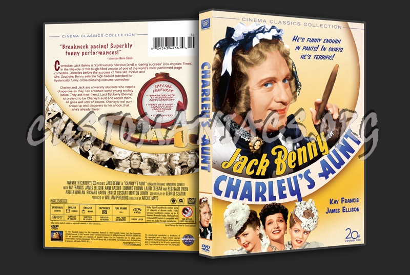 Charley's Aunt dvd cover