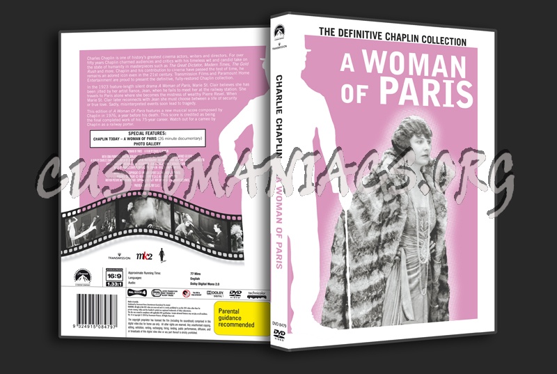Charlie Chaplin: A Woman of Paris dvd cover