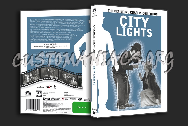 Charlie Chaplin: City Lights dvd cover