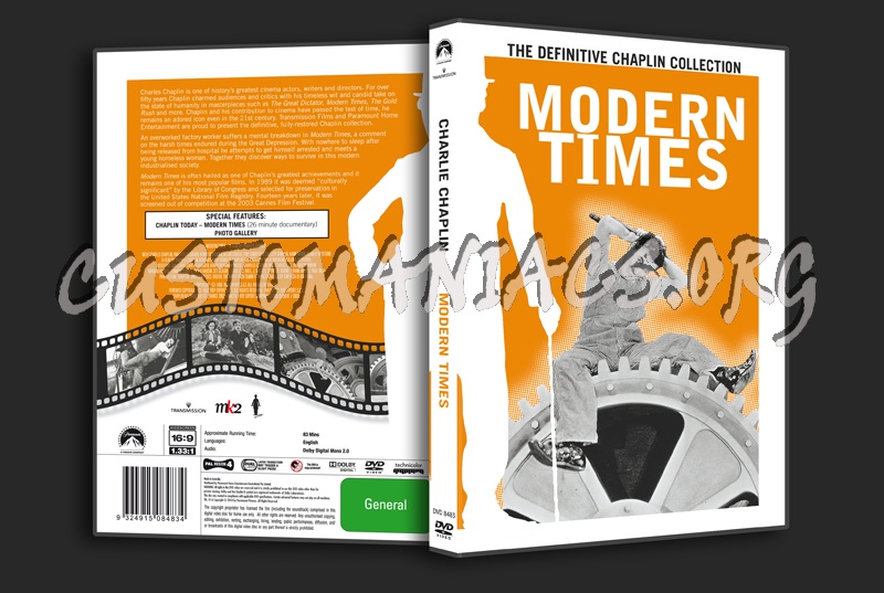 Charlie Chaplin: Modern Times dvd cover