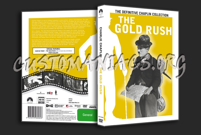 Charlie Chaplin: The Gold Rush dvd cover