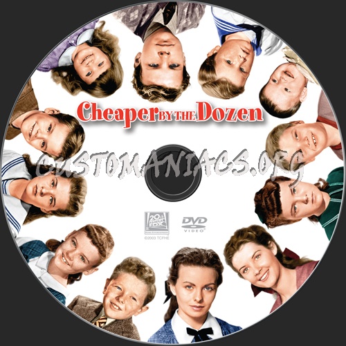 Cheaper by the Dozen (1950) dvd label