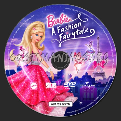 Barbie A Fashion Fairytale dvd label