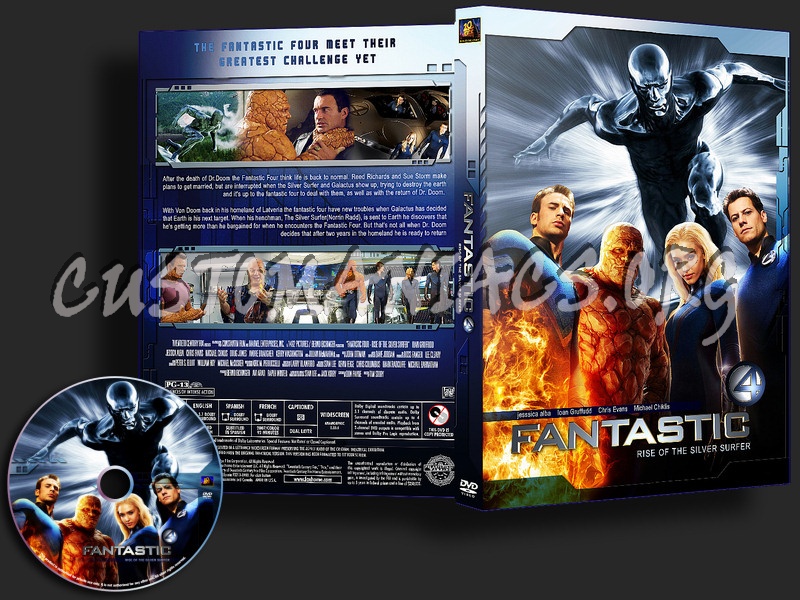 Fantastic Four Rise Of The Silver Surfer dvd cover