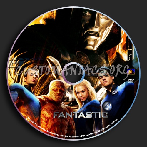 Fantastic Four dvd label