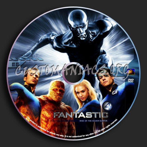 Fantastic Four Rise Of The Silver Surfer dvd label