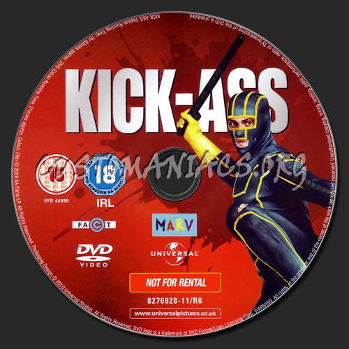 Kick-Ass dvd label