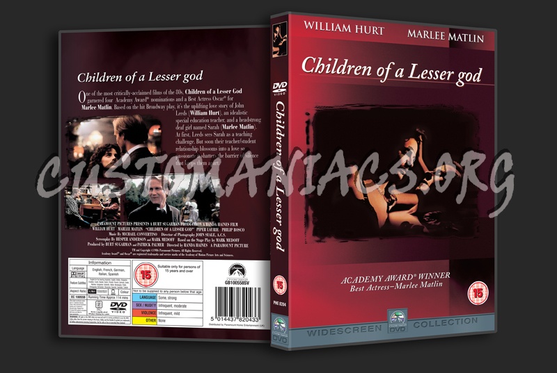 Children of a Lesser God dvd cover