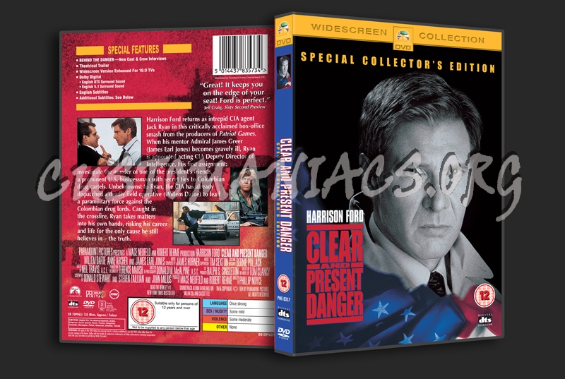 Clear and Present Danger dvd cover