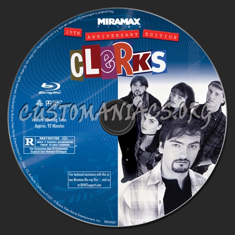 Clerks blu-ray label