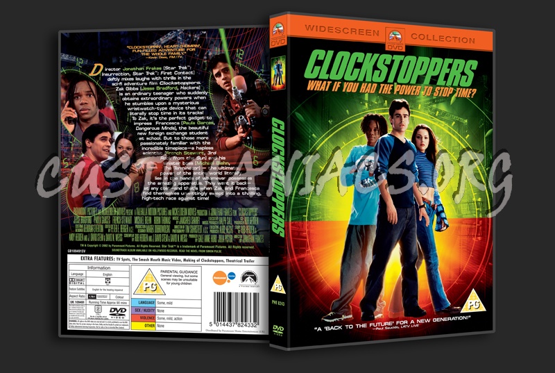 Clockstoppers dvd cover