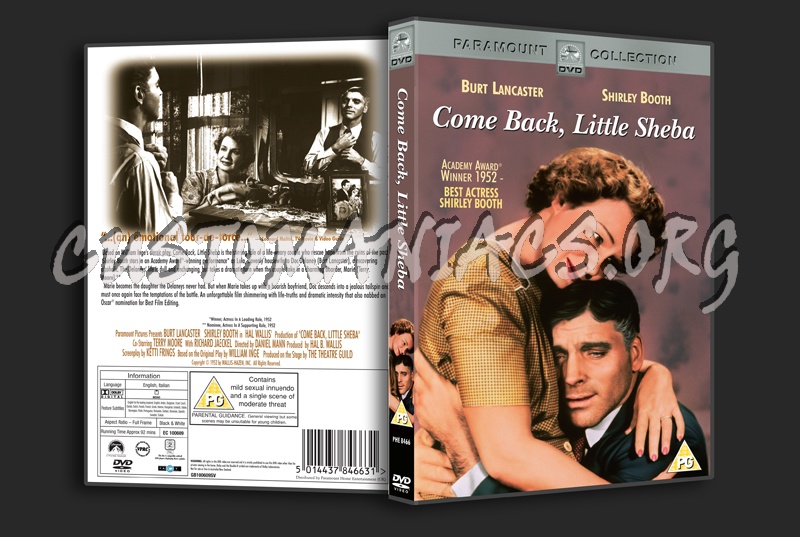 Come Back, Little Sheba dvd cover