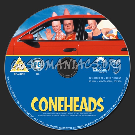 Coneheads dvd label