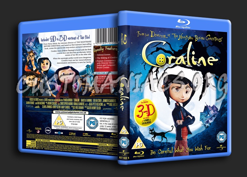 Coraline blu-ray cover