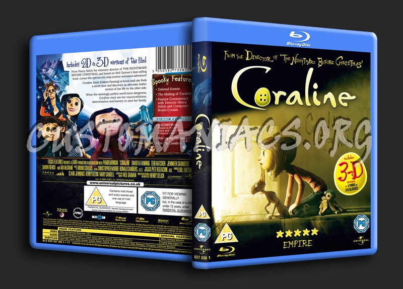 Coraline blu-ray cover