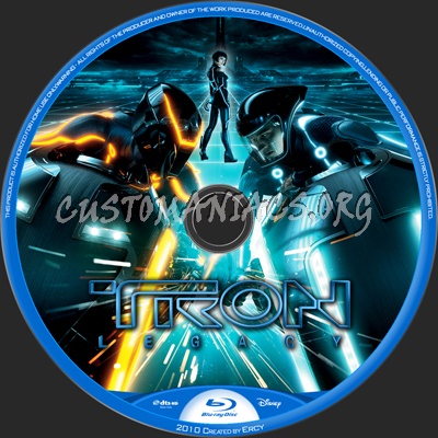 Tron:Legacy blu-ray label
