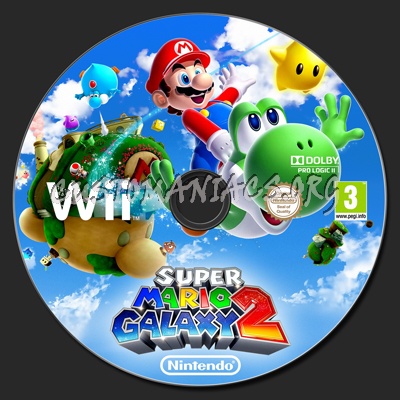Super Mario Galaxy 2 dvd label