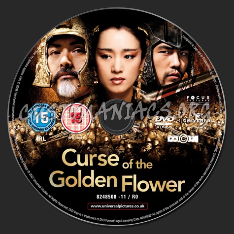 Curse of the Golden Flower dvd label