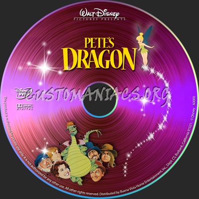 Petes Dragon dvd label