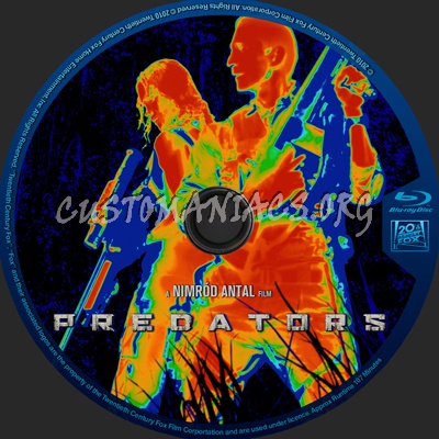 Predators blu-ray label