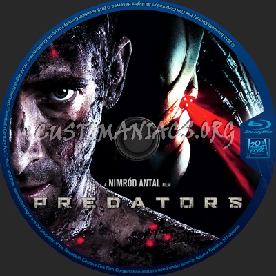 Predators blu-ray label