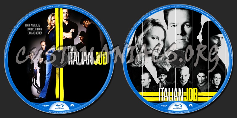 The Italian Job blu-ray label