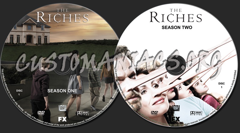The Riches Seasons 1-2 dvd label