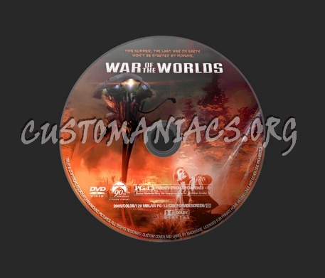 War of the Worlds dvd label