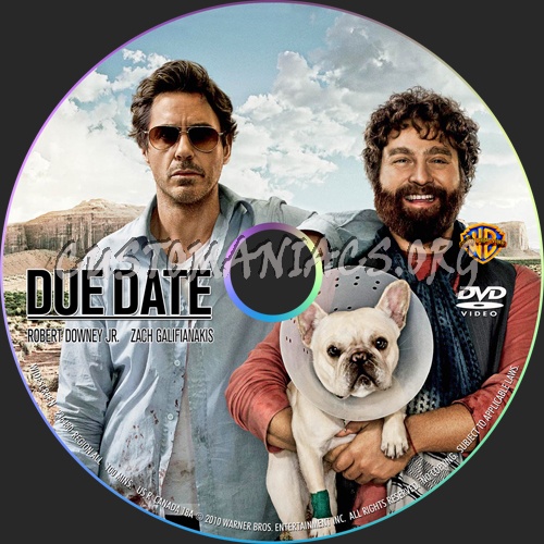 Due Date dvd label