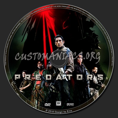 Predators dvd label