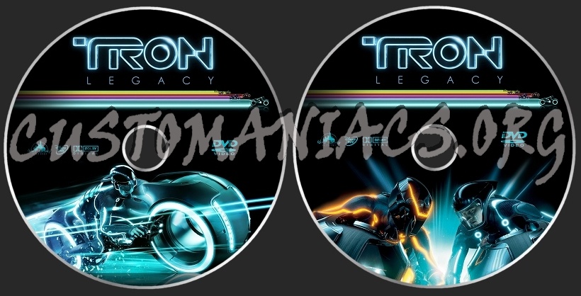 TRON Legacy dvd label