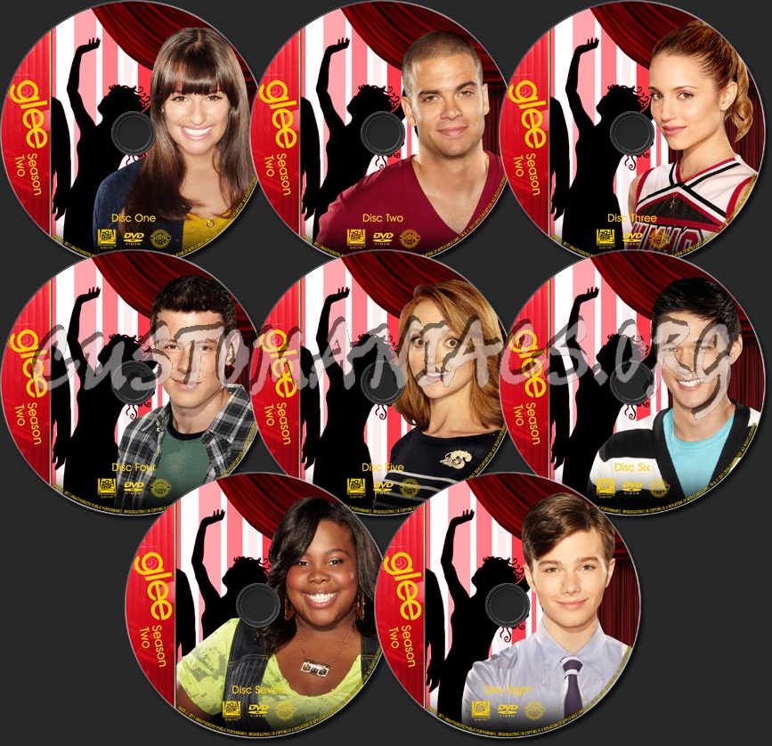 Glee - Season Two - TV Collection dvd label