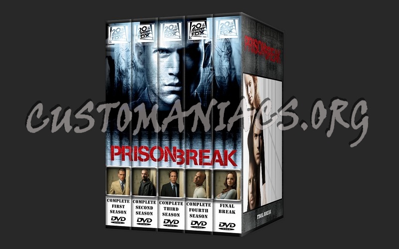 Prison Break Complete Season 1-4 & Movie dvd cover