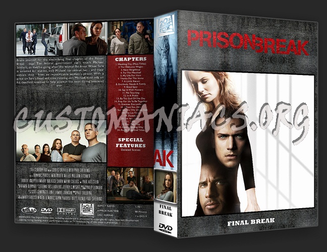 Prison Break Complete Season 1-4 & Movie dvd cover