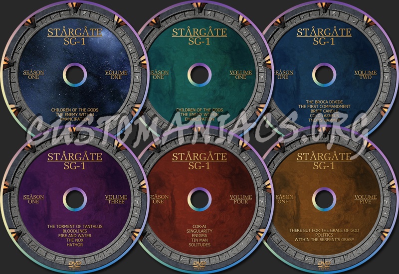 Stargate SG-1 dvd label
