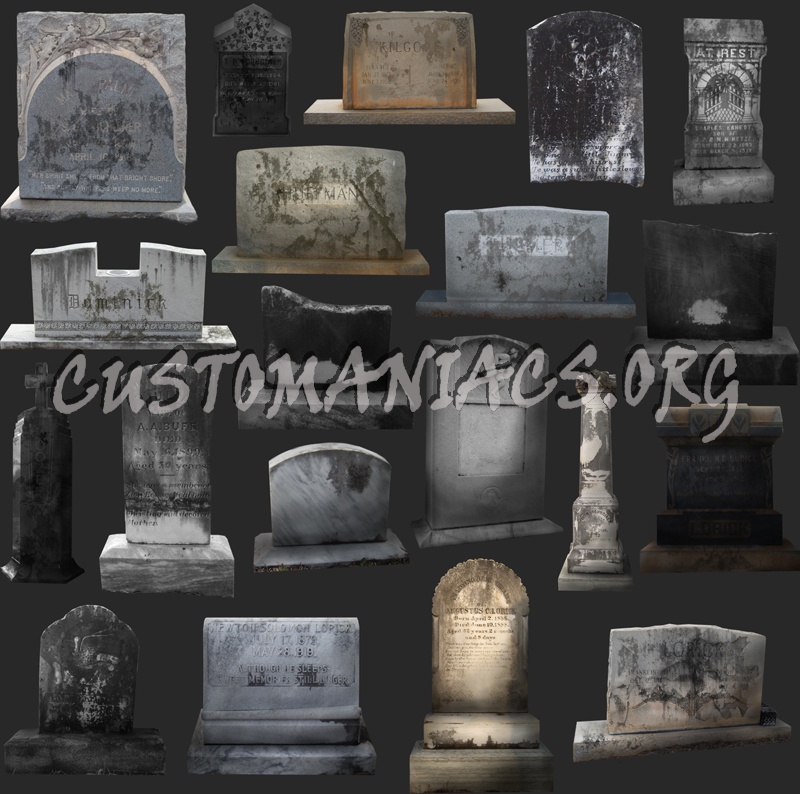 Cemetery Headstones 