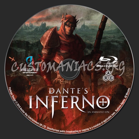 Dante's Inferno blu-ray label