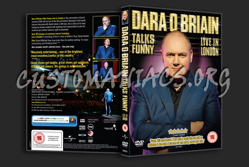 Dara O Briain Talks Funny: Live in London dvd cover