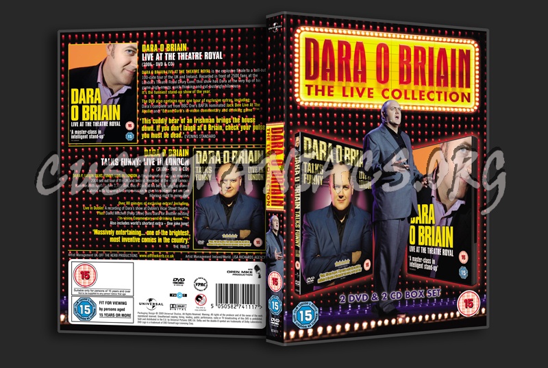 Dara O Briain The Live Collection dvd cover
