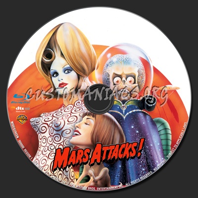 Mars Attacks! blu-ray label