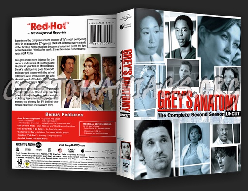 Grey's Anatomy Season 2 dvd cover